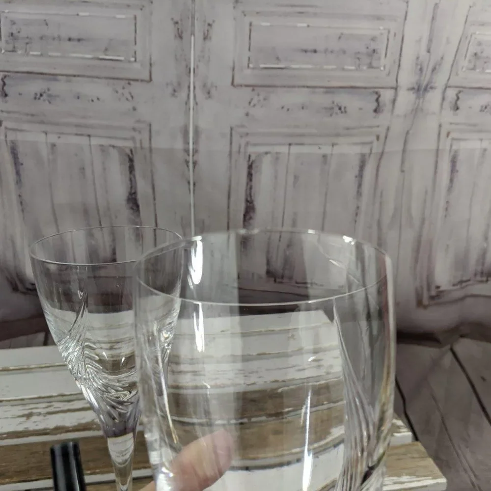 Set wine‎ champagne glasses dinner serving flutes